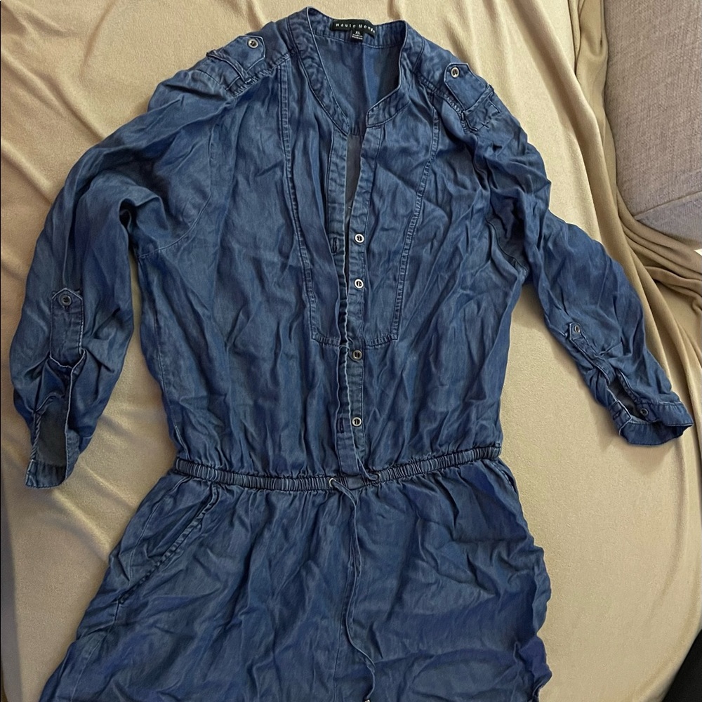 Denim romper